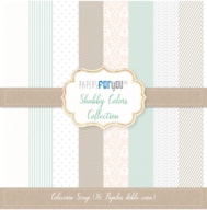 BLOCO 16 PAPEIS SCRAP 30.5X30.5CM SHABBY COLORS PFY-1434