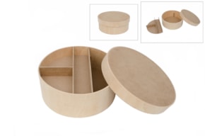 ROUND BAPTISM BOX D.35 X 14CM