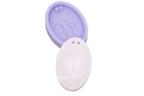 MOLDE SILICONE C/LETRA H 7.5X5.5X1.2CM MLD043