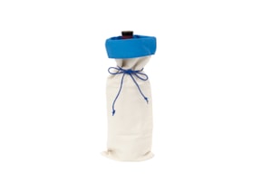PR * WINE BOTTLE BAG 16X36CM BLUE 694N