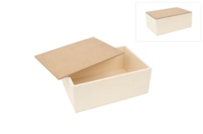 CAIXA CHOUPO TAMPA MDF 22x15x8cm (medidas int.)