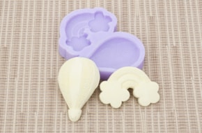 MOLDE SILICONE 3.3X5- 4.5X3.3CM MLD103 BALAO - ARCO IRIS