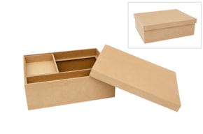 CAIXA DE BATIZADO 41.5X34X13.5CM MDF