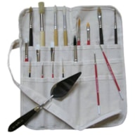 PORTA PINCELES 29 X 32CM ALGODON BLANCO