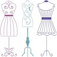 STENCIL 13X13CM MANEQUINS 300011198 ACRILEX