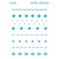 PR * STENCIL 15X20CM 2006 BORDAS DIVERSAS