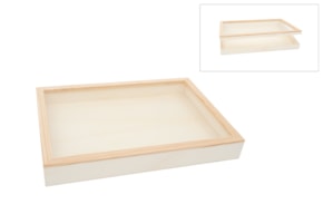 CAIXA C/TAMPA VIDRO 50X36X6CM