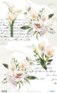 RICE PAPER 54X33CM BEAUTIFUL CALLA LILIES II  PFY-4333