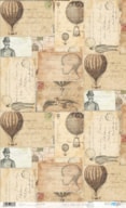 RICE PAPER 54X33CM CARTE POSTALE PFY-1807
