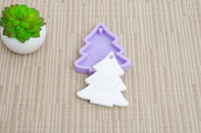 MOLDE SILICONE 7.3X8CM MLD0123  PINHEIRO FELIZ NATAL