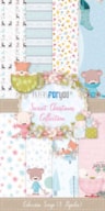 PR * BLOC 8 PAPERS SCRAP 15X30CM SWEET CHRISTMAS PFY-4563