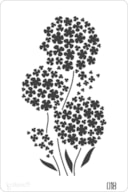 STENCIL 20X30CM  018 HORTENSIAS
