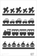 STENCIL 20X30CM  027 TRANSPORTE