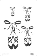 STENCIL 20X30CM  033 DANCER SHOES