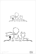 STENCIL 20X30CM  034 MENINO E RAPOSA