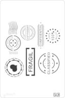 STENCIL 20X30CM  048 SELOS