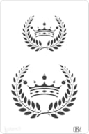 STENCIL 20X30CM  064 COROAS