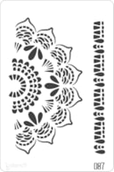 STENCIL 20X30CM  087 FLORAL