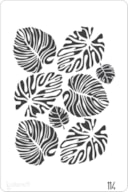 PLANTILLA 20X30CM  114 TROPICAL