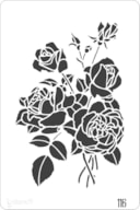 STENCIL 20X30CM  116 ROSAS