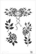 STENCIL 20X30CM  118 FLORES