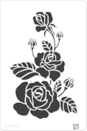 STENCIL 20X30CM  121 ROSAS