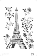 STENCIL 20X30CM  129 PARIS