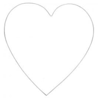 WIRE HEART 35CM RAYHER