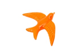 ANDORINHA 15.5X11X3.5CM LARANJA