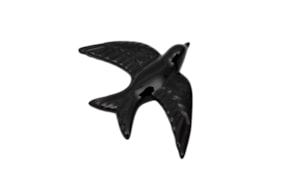 ANDORINHA 15.5X11X3.5CM PRETO