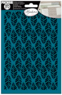 STENCIL ADESIVO 3D  21X14.8CM  FOLHAS PATTERN  81135