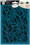 3D STENCIL LEAVES 81137