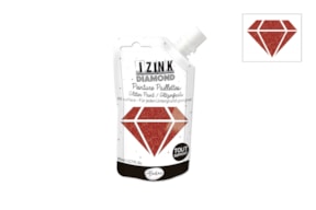 IZINK DIAMOND C/GLITTER 80ML  80839 RED
