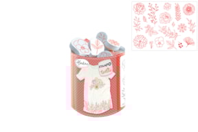 STAMPO TEXTILE FLOWERS AND LEAVES 05274