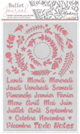 STENCIL BULLET JOURNAL COROAS DIAS MESES 03968