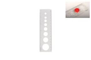 REGUA QUILLING C/CIRCULOS RECORTADOS 16x4.5cm RAYHER