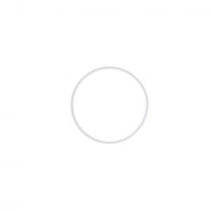 ARO METAL REVESTIDO BRANCO D.10CM RAYHER