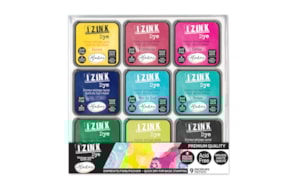 SET 9 TINTEIROS IZINK DYE 5X5CM 19706
