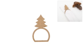 SET 12 ARGOLAS GUARDANAPO COM ÁRVORE 6X9.4X0.3CM MDF