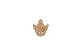 SET 12 BOTOES GALINHA 2.4X2.7X0.3CM MDF