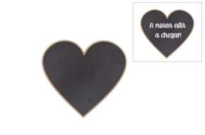 PLACA CORAÇÃO COM ARDOSIA