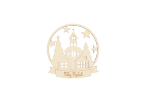 SET 2 BOLAS DE NATAL Feliz Natal 12X12.6X0.3CM CHOUPO