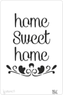 STENCIL 20X30CM 194 HOME SWEET HOME