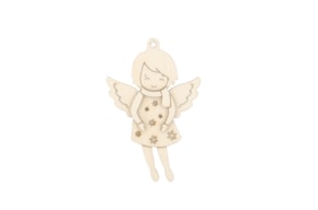 SET 6 ANJOS COM ESTRELAS 7.9X12X0.3CM CHOUPO