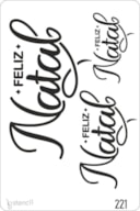 STENCIL 20X30CM 221 FELIZ NATAL