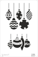 STENCIL 20X30CM 225 BOLAS NATAL