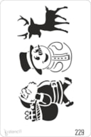 STENCIL 20X30CM 229 BONECO DE NEVE