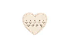 SET 4 APLICAÇÕES CORAÇÃO 9X8.1X0.3CM CHOUPO