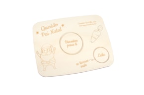 TABULEIRO PAI NATAL 35X26.5X0.6CM CHOUPO