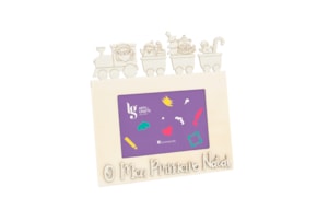 P.FOTO 23X19CM C/ABA O MEU PRIMEIRO NATAL C/ APLICAÇÃO